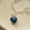 Naszyjnik Coeur z lapis lazuli Silver