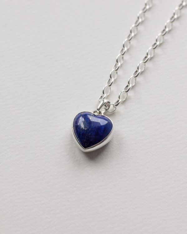Naszyjnik Coeur z lapis lazuli Silver