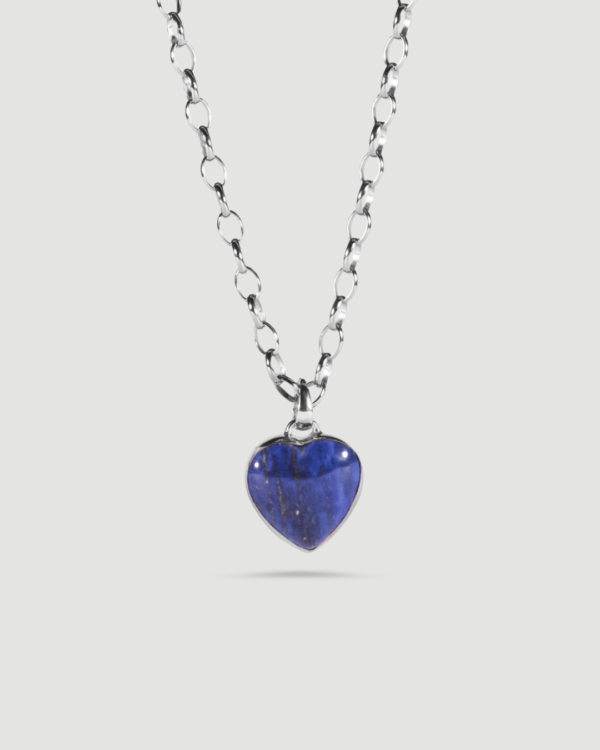 Naszyjnik Coeur z lapis lazuli Silver