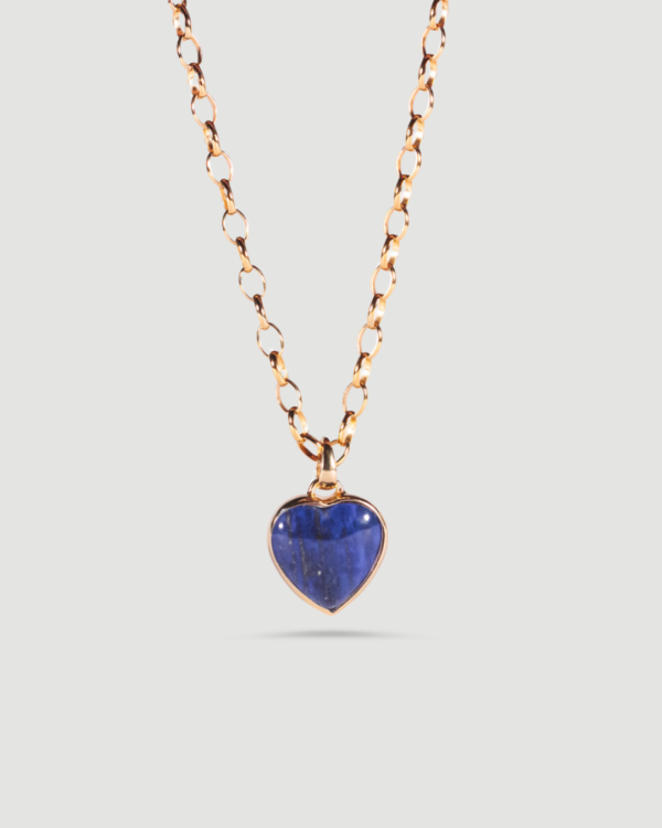 Naszyjnik Coeur z lapis lazuli Gold