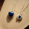 Naszyjnik Coeur z lapis lazuli Silver
