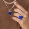 Naszyjnik Coeur z lapis lazuli Silver