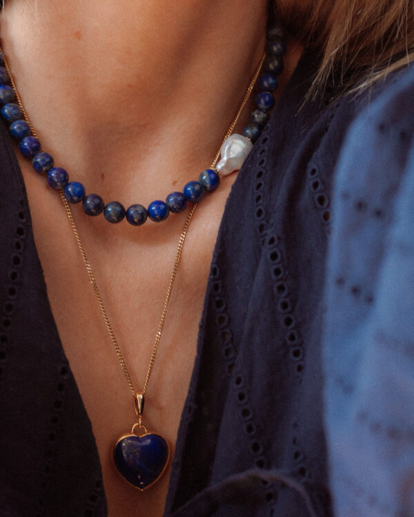 Choker Baroque z lapis lazuli