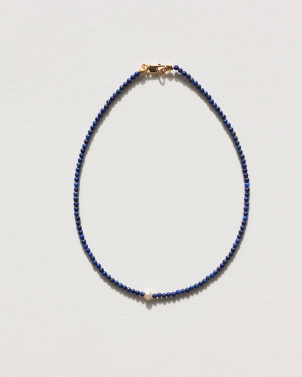 Choker z lapis lazuli