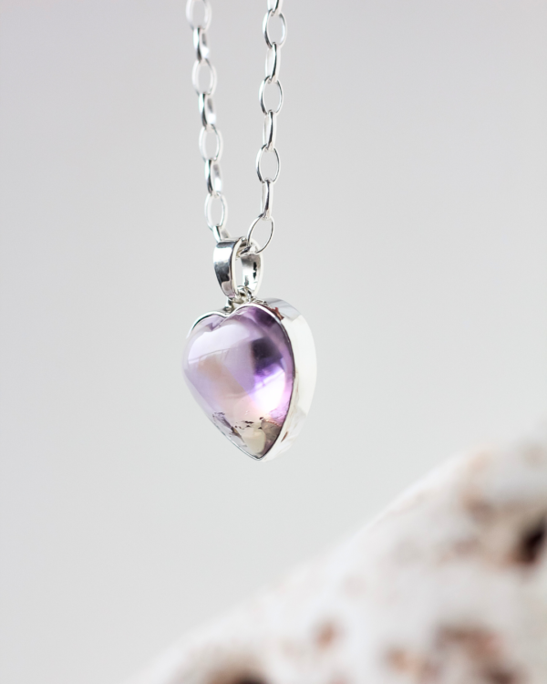 Naszyjnik Coeur z ametrynem Silver