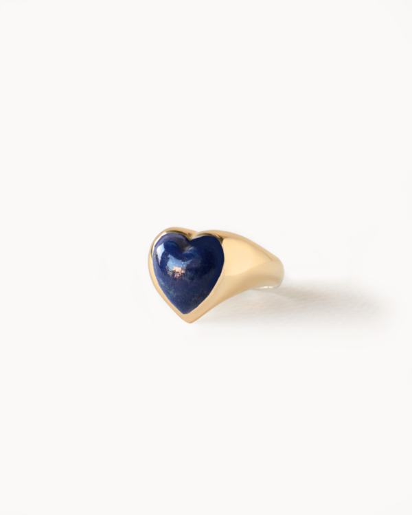 Sygnet Coeur Azur Gold