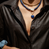 Choker Baroque z lapis lazuli