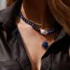 Choker Baroque z lapis lazuli