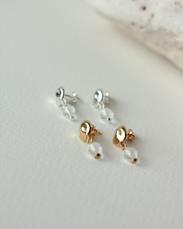 Kolczyki Cristal z kryształem górskim