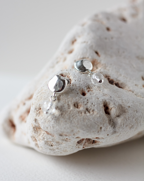 Kolczyki Cristal z kryształem górskim